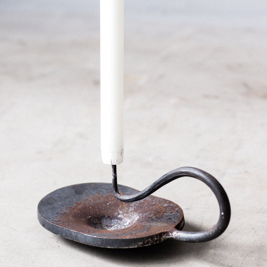 Hand-forged candlesticks Oval 8x12cm