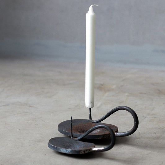 Hand-forged candlesticks Oval 8x16cm